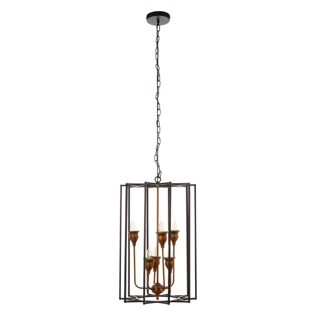 Premier Housewares Allas 6 Bulb Pendant Light
