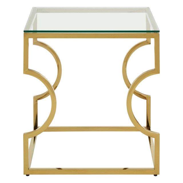 premier housewares Allure Curved Frame End Table