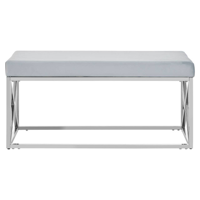 Premier Housewares Allure Powder Blue Bench