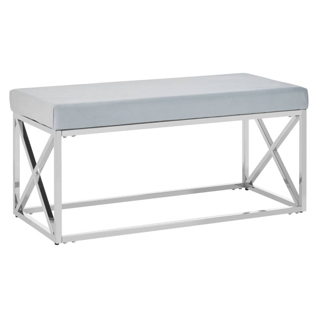 Premier Housewares Allure Powder Blue Bench