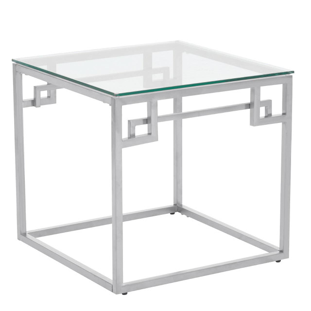 Premier Housewares Allure Silver Side Table