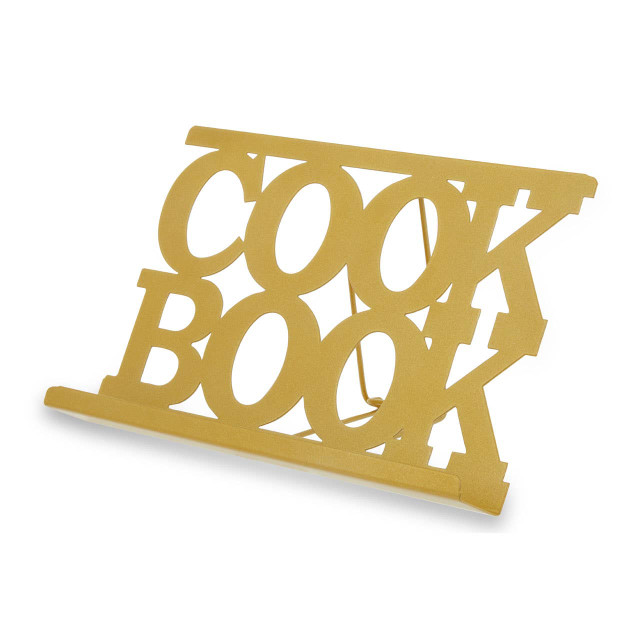 Premier Housewares Alpha Cook Book Stand Gold