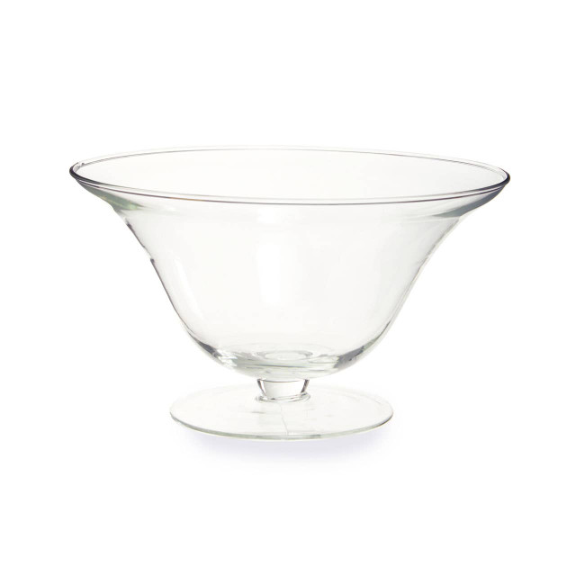 Premier Housewares Ambra Clear Glass Fluted Bowl