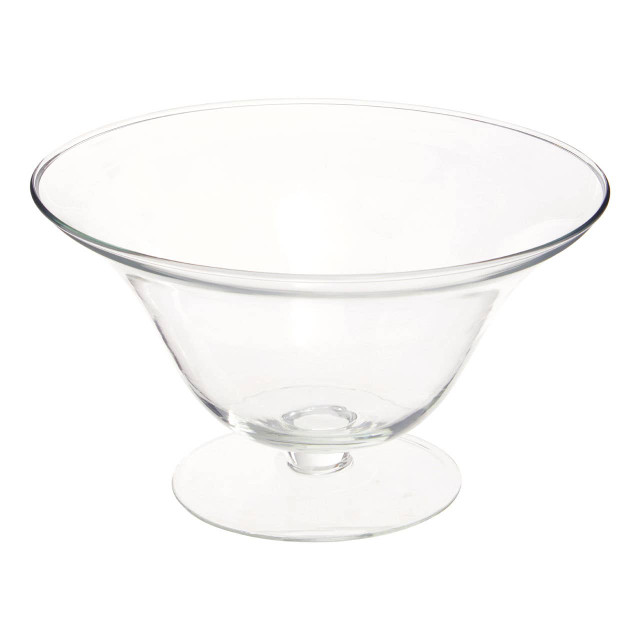 Premier Housewares Ambra Clear Glass Fluted Bowl