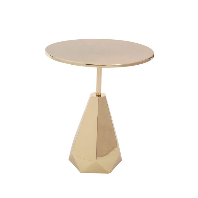 Premier Housewares Amira Shiny Gold Side Table