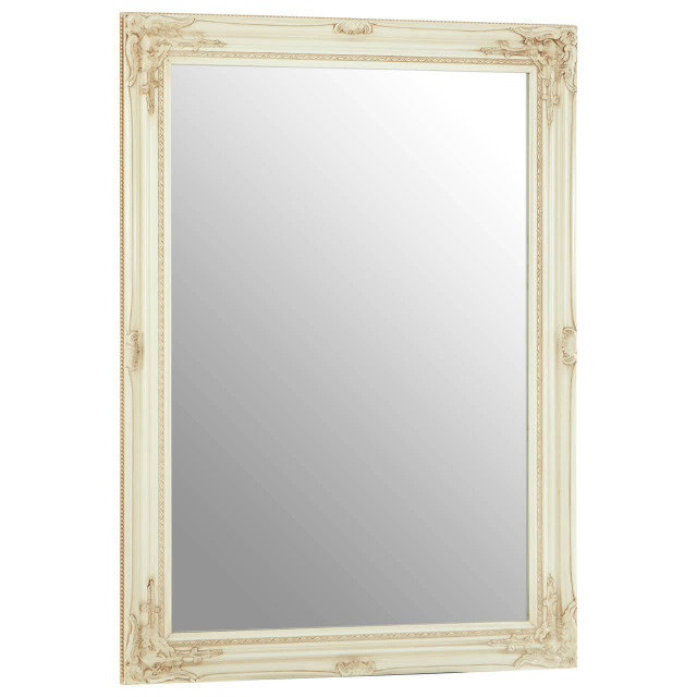 Premier Housewares Andrey Bone White Wall Mirror
