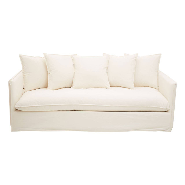 Premier Housewares Antibes 3 Seat Cream Sofa