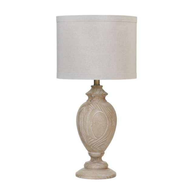 Premier Housewares Antlia Wooden Table Lamp
