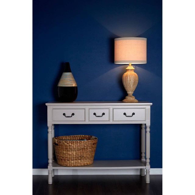 Premier Housewares Antlia Wooden Table Lamp
