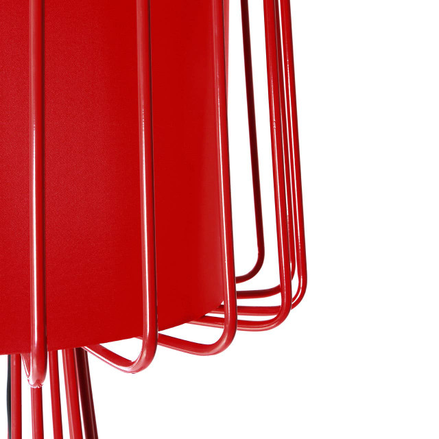 Premier Housewares Aria Red Floor Lamp