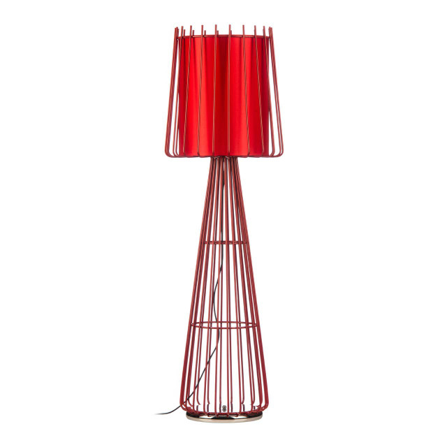 premier housewares Aria Red Floor Lamp