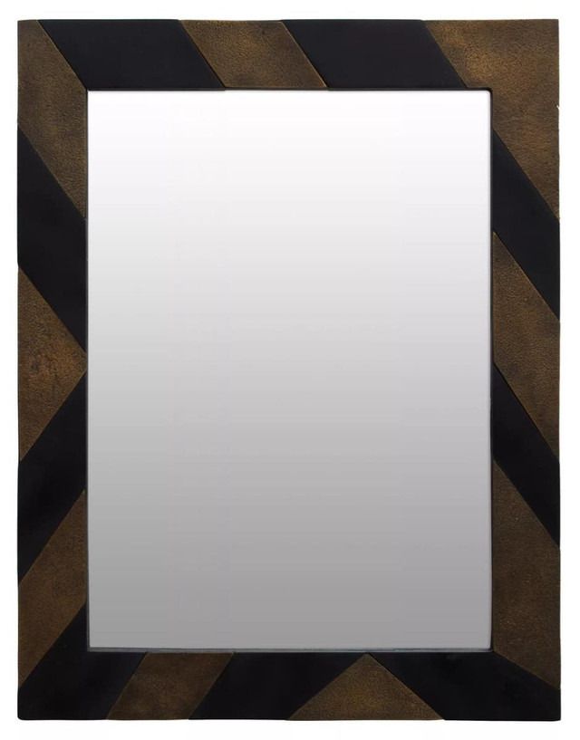 Premier Housewares Aris Black And Gold Wall Mirror