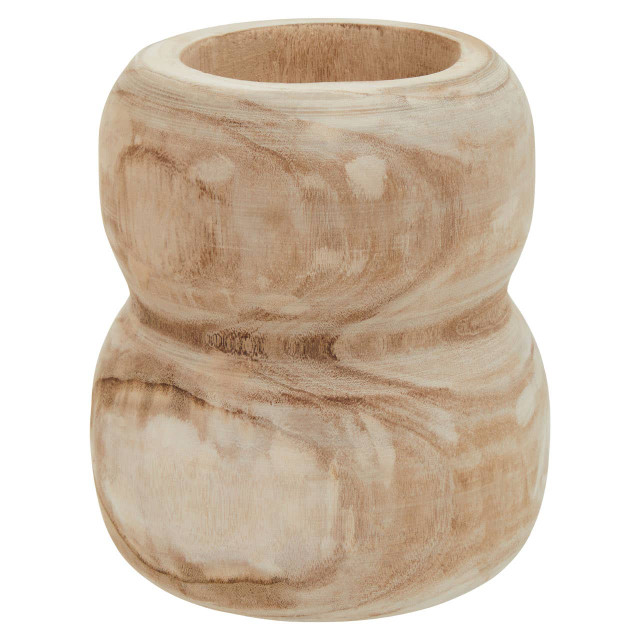 Premier Housewares Arlo Natural Wooden Vase