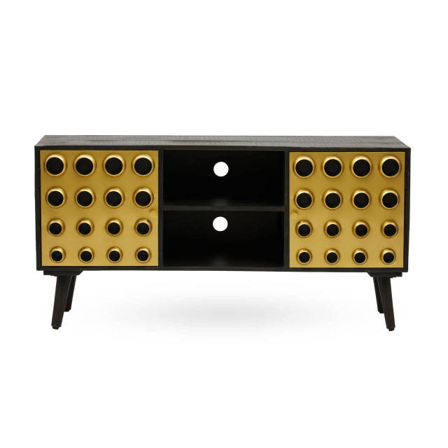 premier housewares Arti Mango Wood Media Unit