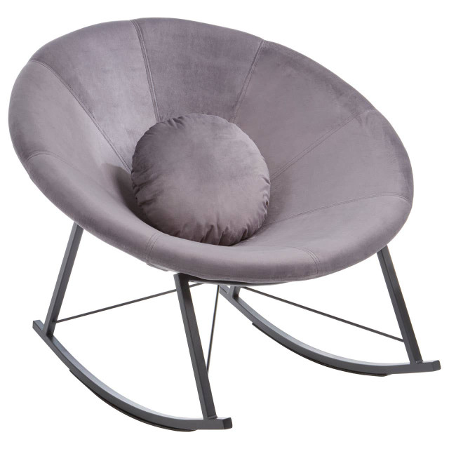 Premier Housewares Arto Grey Conic Rocking Chair