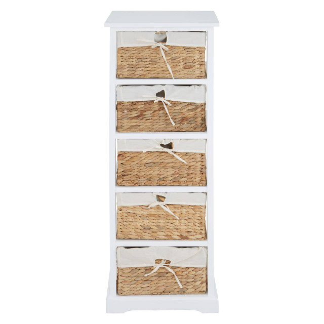 Premier Housewares Ashby 5 Seagrass Drawer Chest