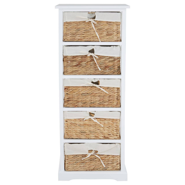 premier housewares Ashby 5 Seagrass Drawer Chest