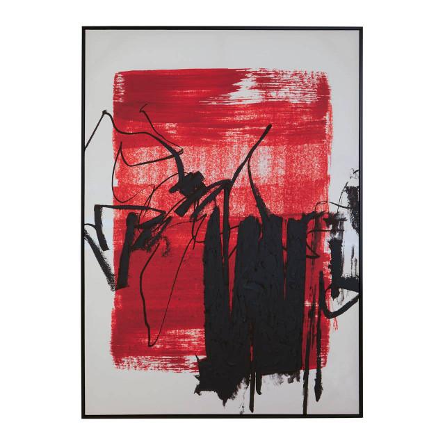 Premier Housewares Astratto Red And Black Wall Art