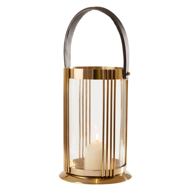 Premier Housewares Astro Large Gold Finish Lantern