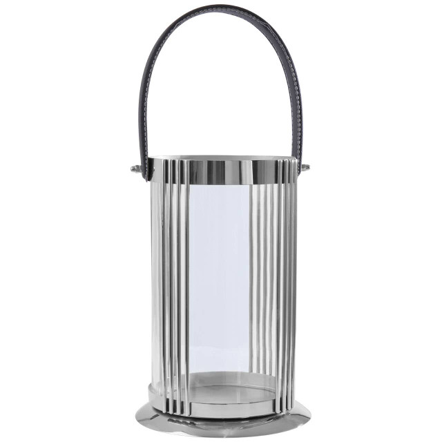 Premier Housewares Astro Large Silver Lantern
