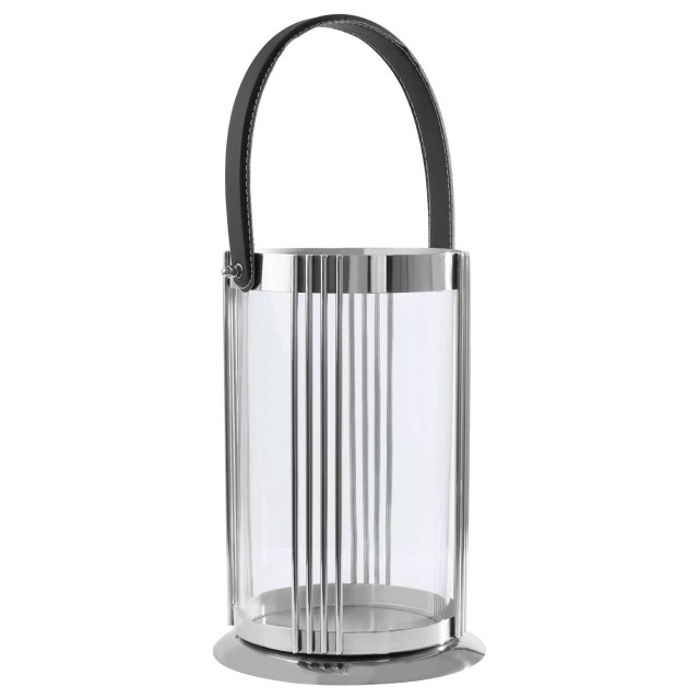 Premier Housewares Astro Large Silver Lantern