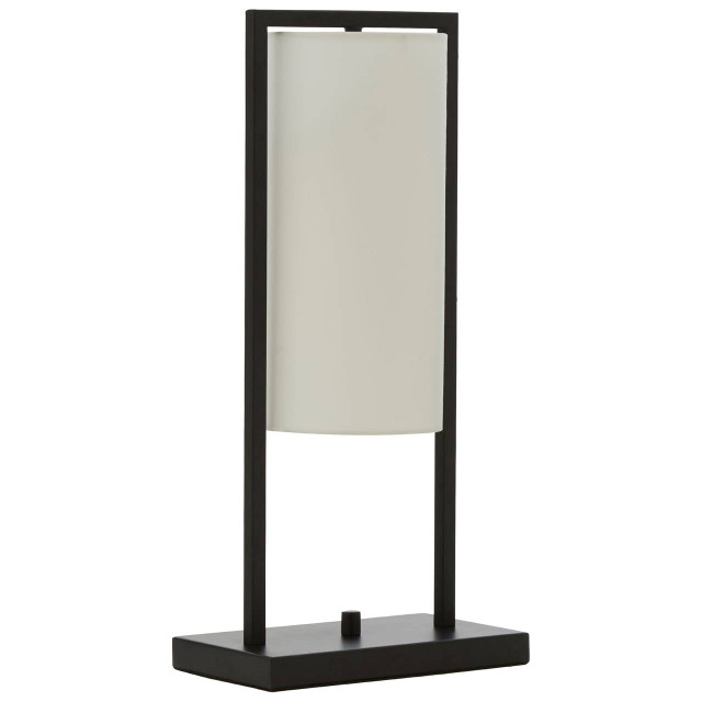Premier Housewares Atkins Black Table Lamp