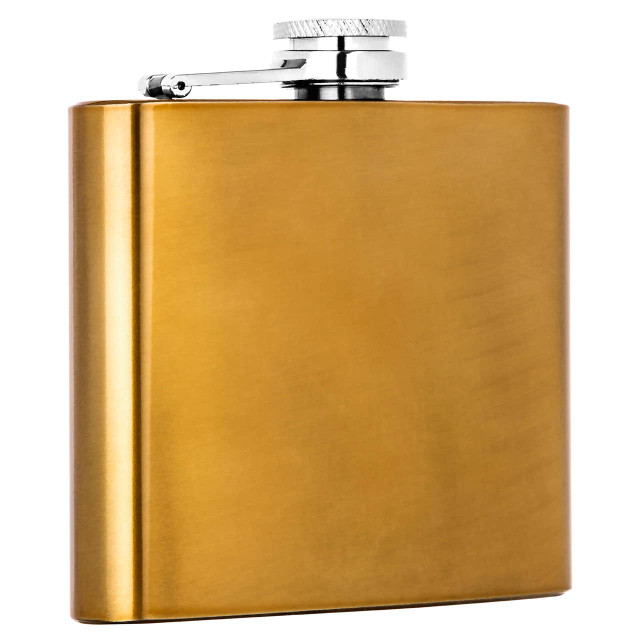 Premier Housewares Auden 5oz Gold Finish Hip Flask