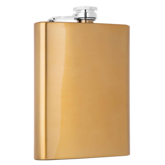 Premier Housewares Auden 8oz Gold Finish Hip Flask