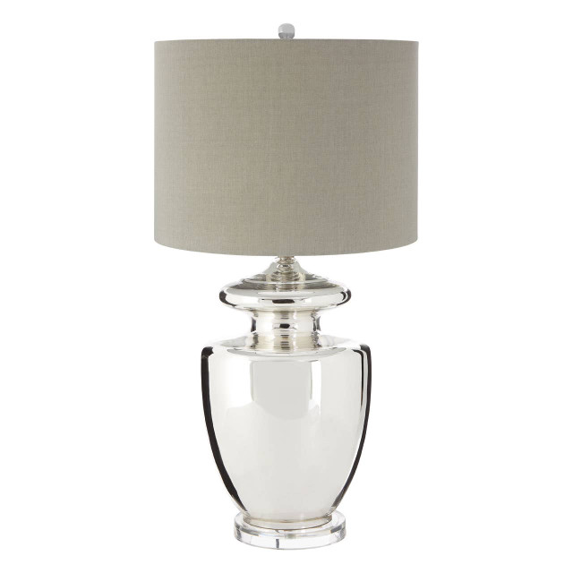premier housewares Auldwych Glass Table Lamp