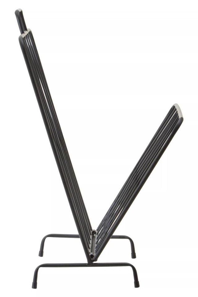 Premier Housewares Avento Black Magazine Rack