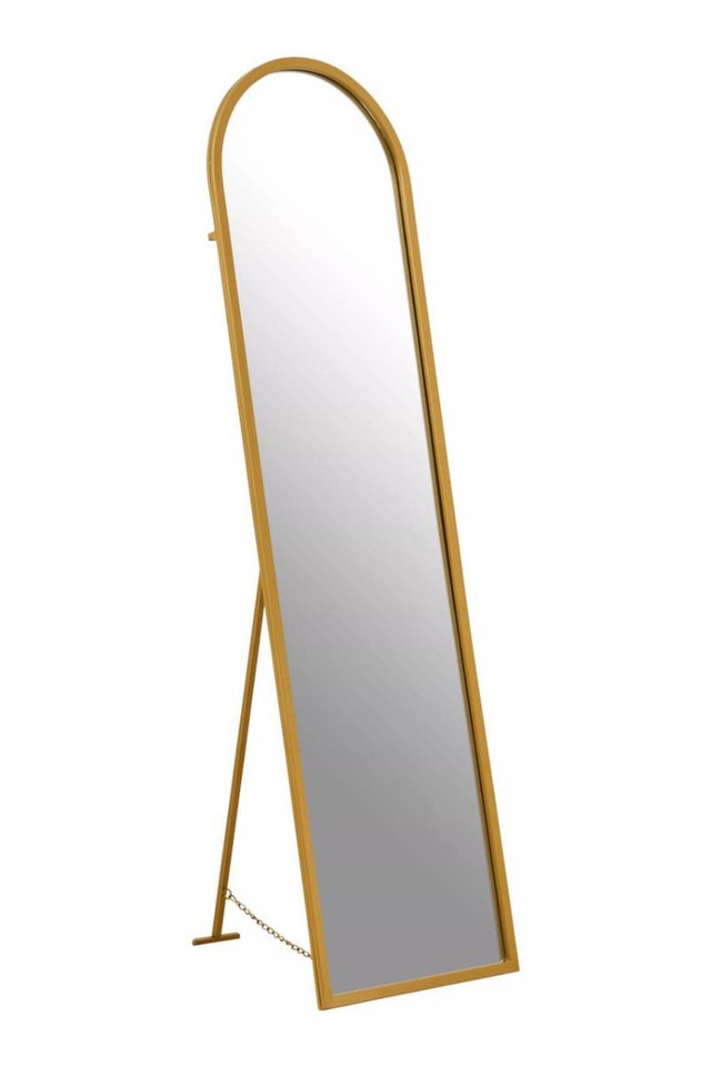 premier housewares Avento Gold Finish Floor Mirror