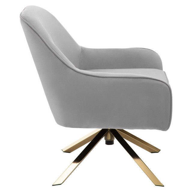 Premier Housewares Avery Grey Velvet Chair