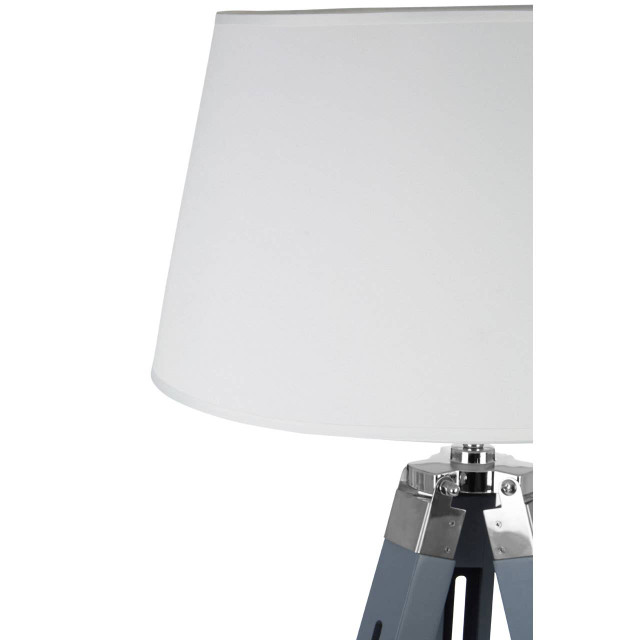 Premier Housewares Bailey Grey Tripod Floor Lamp