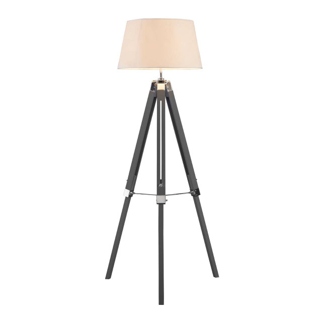 premier housewares Bailey Grey Tripod Floor Lamp