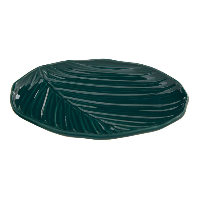 Premier Housewares Bali Dark Green Canape Plate
