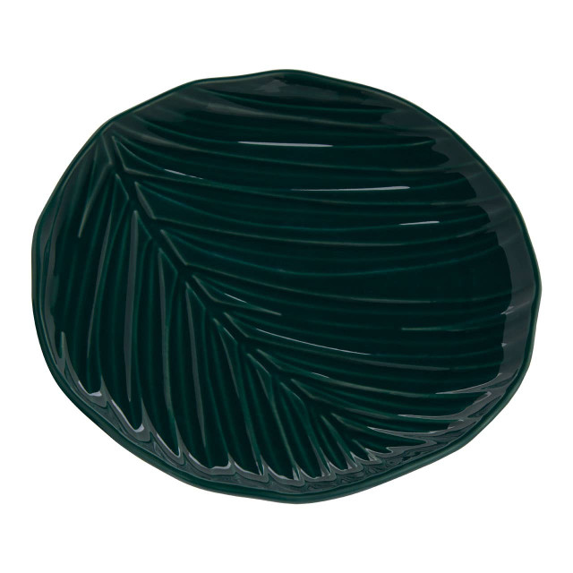 Premier Housewares Bali Dark Green Canape Plate