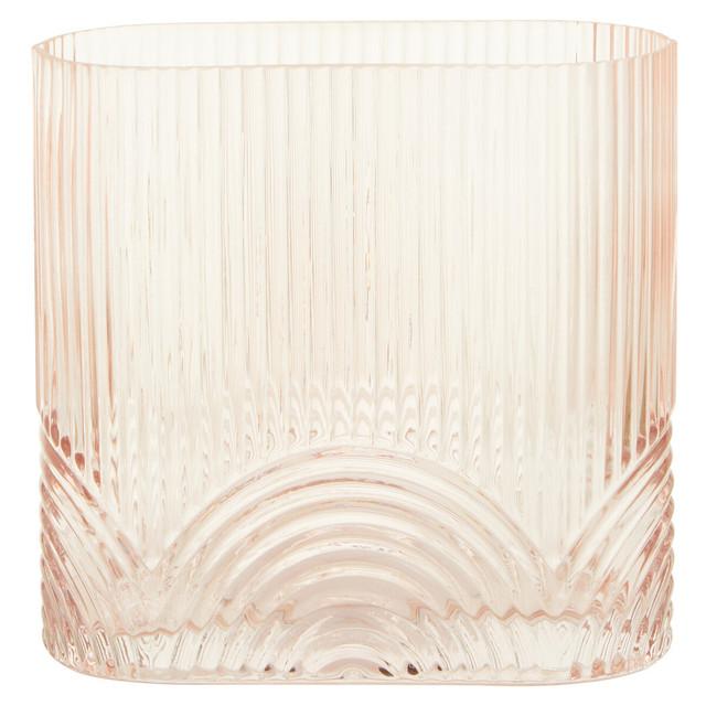 Premier Housewares Bardi Large Pink Glass Vase