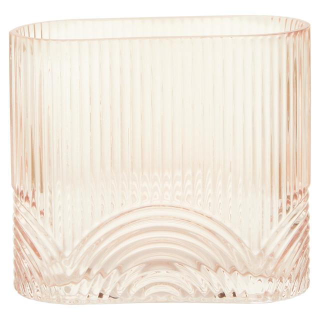 Premier Housewares Bardi Small Pink Glass Vase