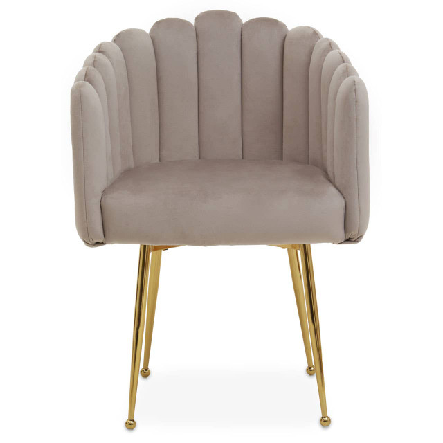 premier housewares Bari Mink Velvet Dining Chair