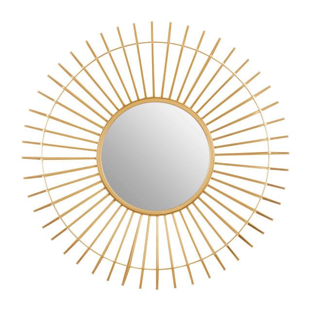 premier housewares Beauly Round Gold Wall Mirror