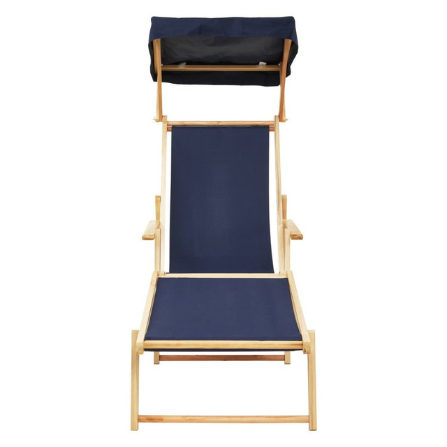 premier housewares Beauport Blue Lounger