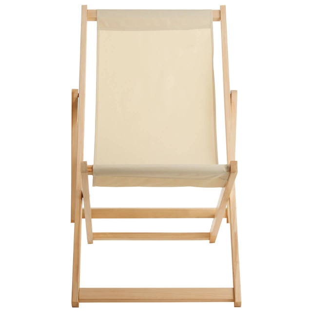 Premier Housewares Beauport Cream Deck Chair