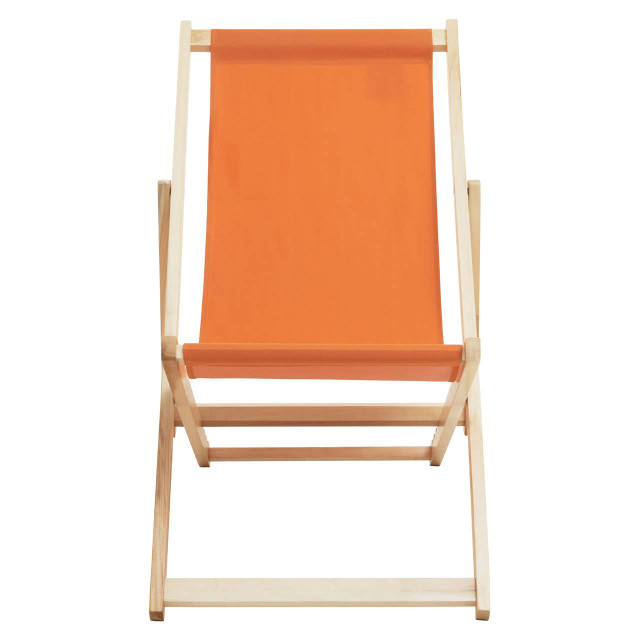 Premier Housewares Beauport Orange Deckchair