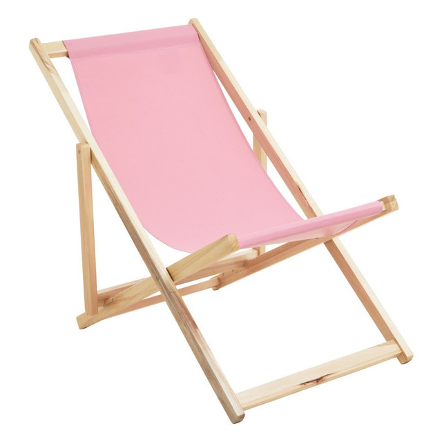 Premier Housewares Beauport Pink Deckchair