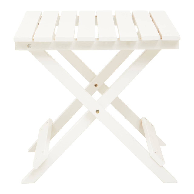 Premier Housewares Beauport White Folding Table