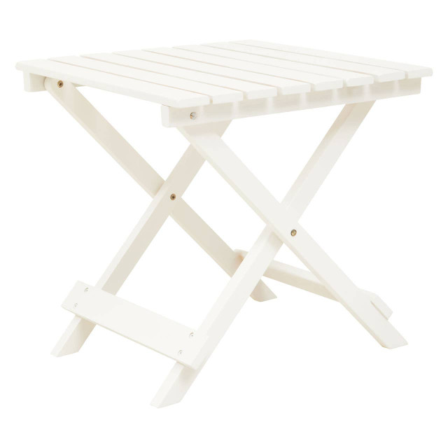 Premier Housewares Beauport White Folding Table