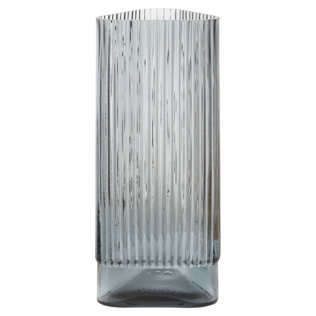 Premier Housewares Benka Small Grey Glass Vase