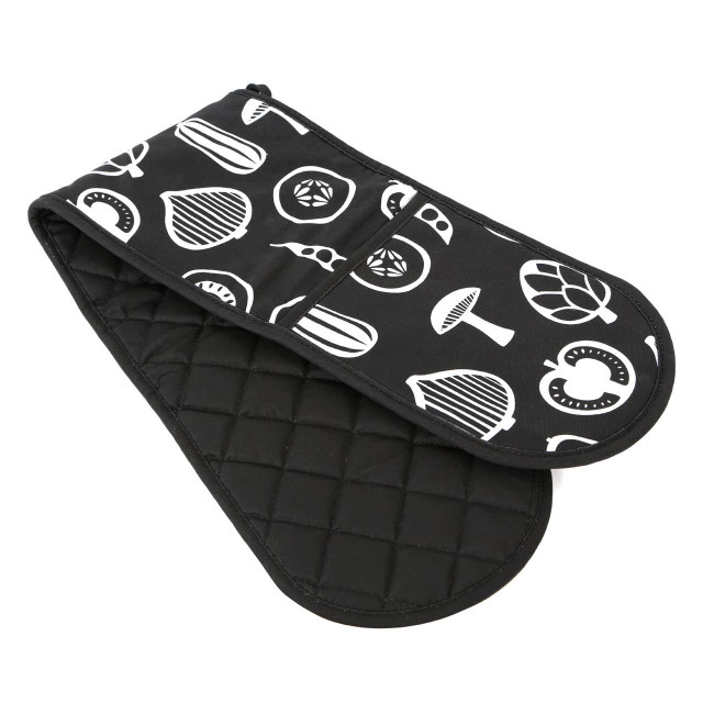 Premier Housewares Besa Black Double Oven Glove