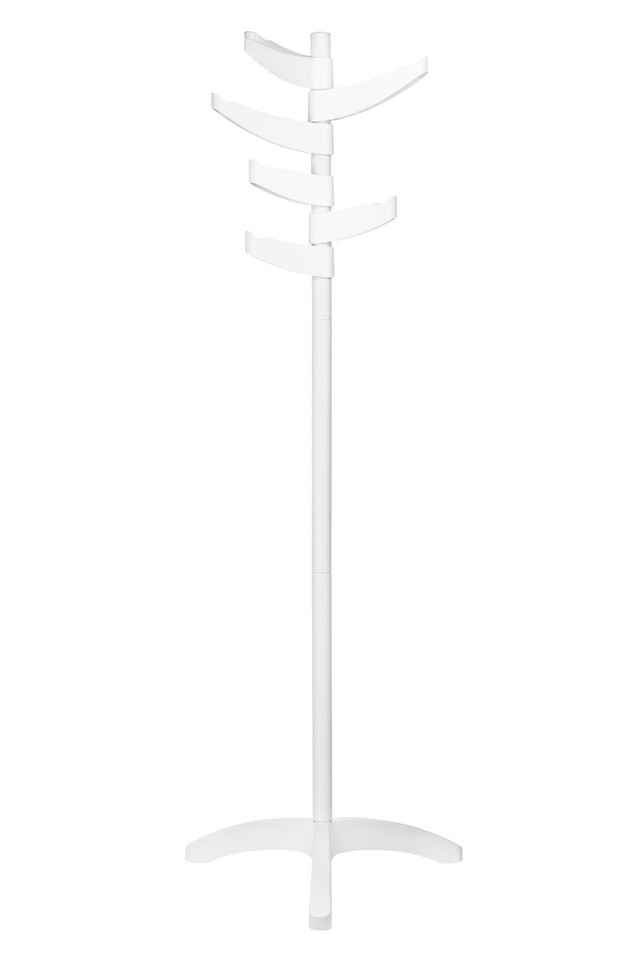 Premier Housewares Bian White Steel Abs Coat Stand