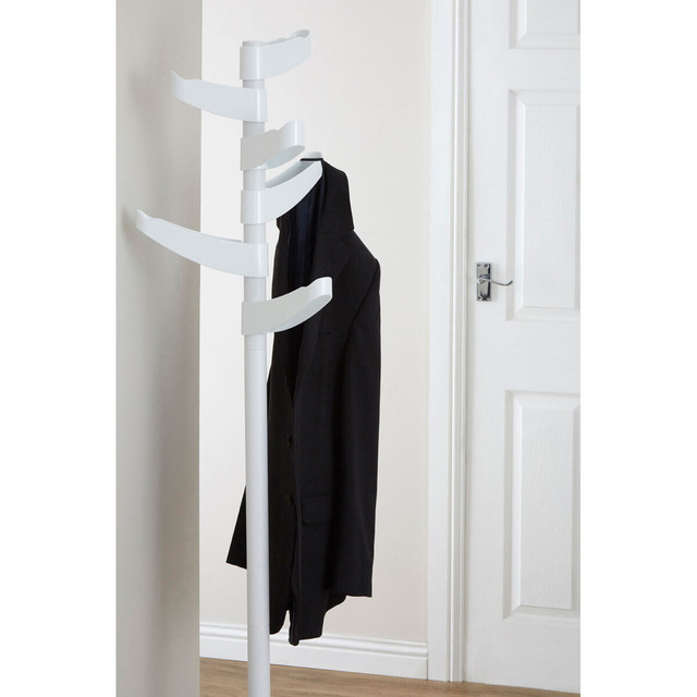 Premier Housewares Bian White Steel Abs Coat Stand